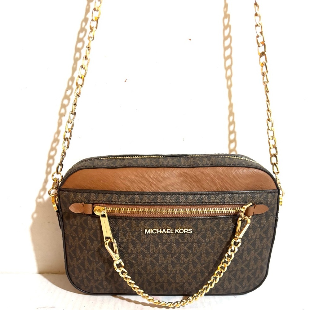 Michael Kors Mk Signature Print Canvas Shoulder H… - image 3